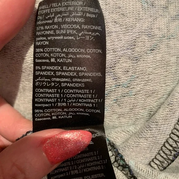 💚BEBE RHINESTONE EMBELLISHED MESH ZIP-UP HOODIE💚 - Picture 9 of 9